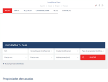 Tablet Screenshot of inmobiliariapianc.com